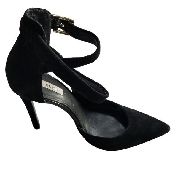 Guess Ambelu Black Suede Pumps, Size 9 - Picture 10 of 12